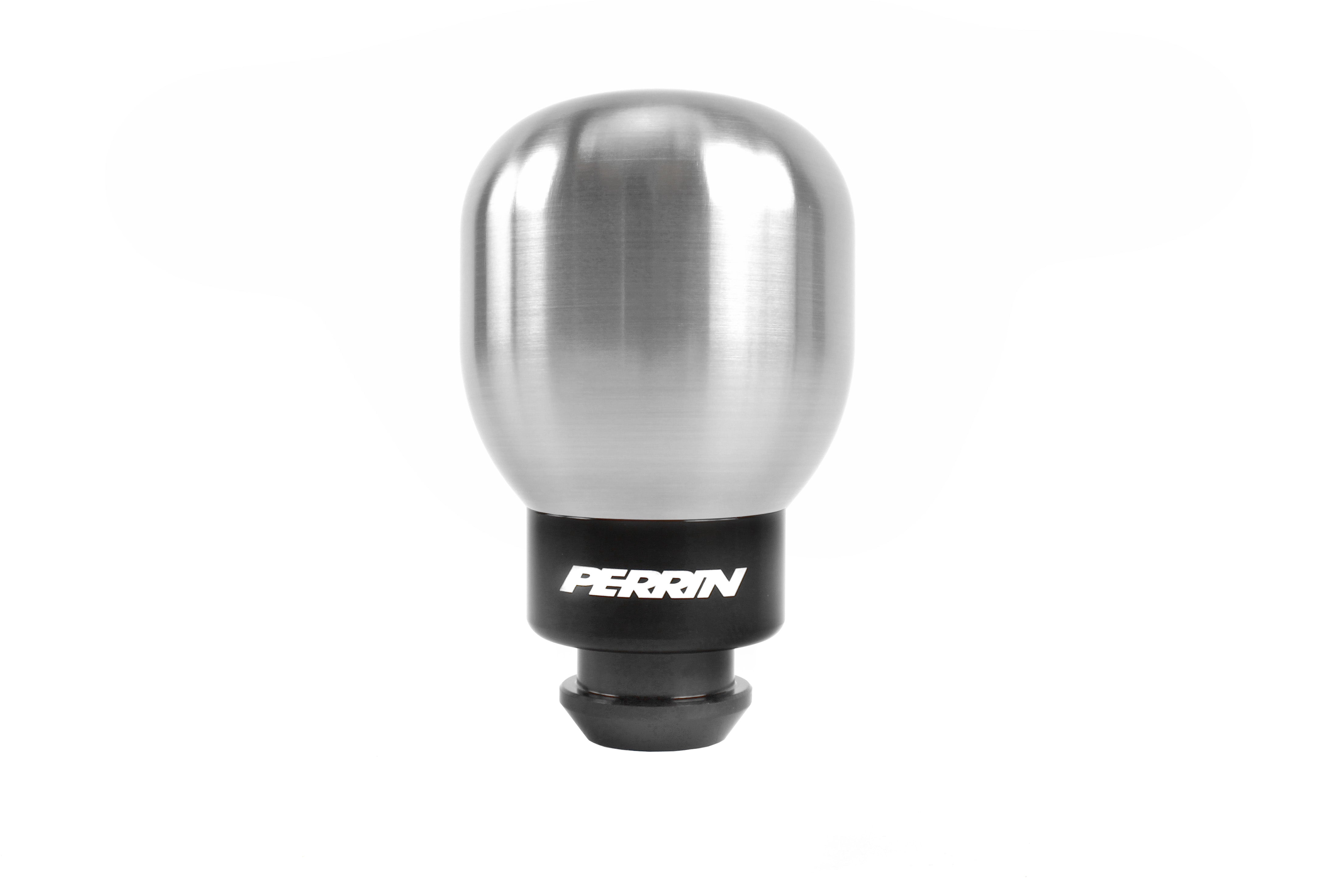 Perrin shift knob for 2002-2014 Subaru models, featuring a sleek aluminum design for enhanced driving performance.
