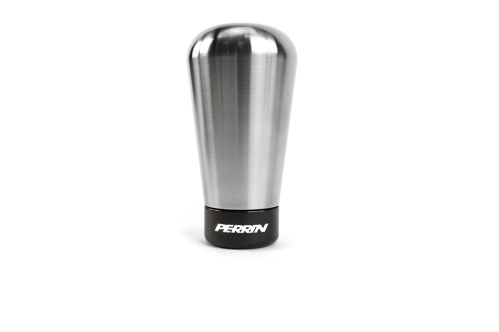 Perrin shift knob for manual transmission 2013-2025 BRZ, FR-S, 86, GR86, featuring a sleek stainless steel design.