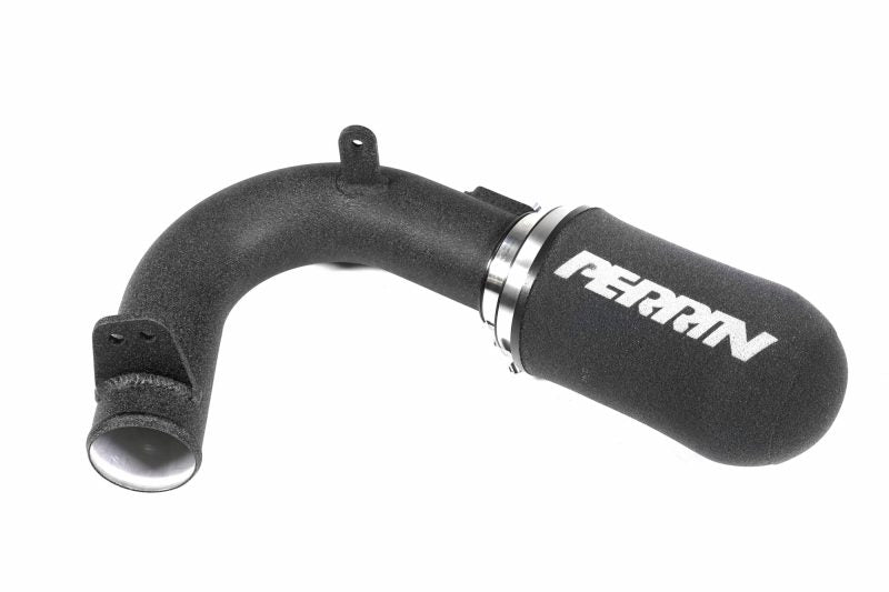 Cold air intake system for 2015-2021 WRX, featuring a textured black design and Perrin branding.
