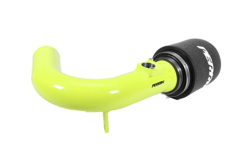 Bright yellow cold air intake system designed for 2022-2025 WRX, featuring a high-flow filter and smooth airflow design.
