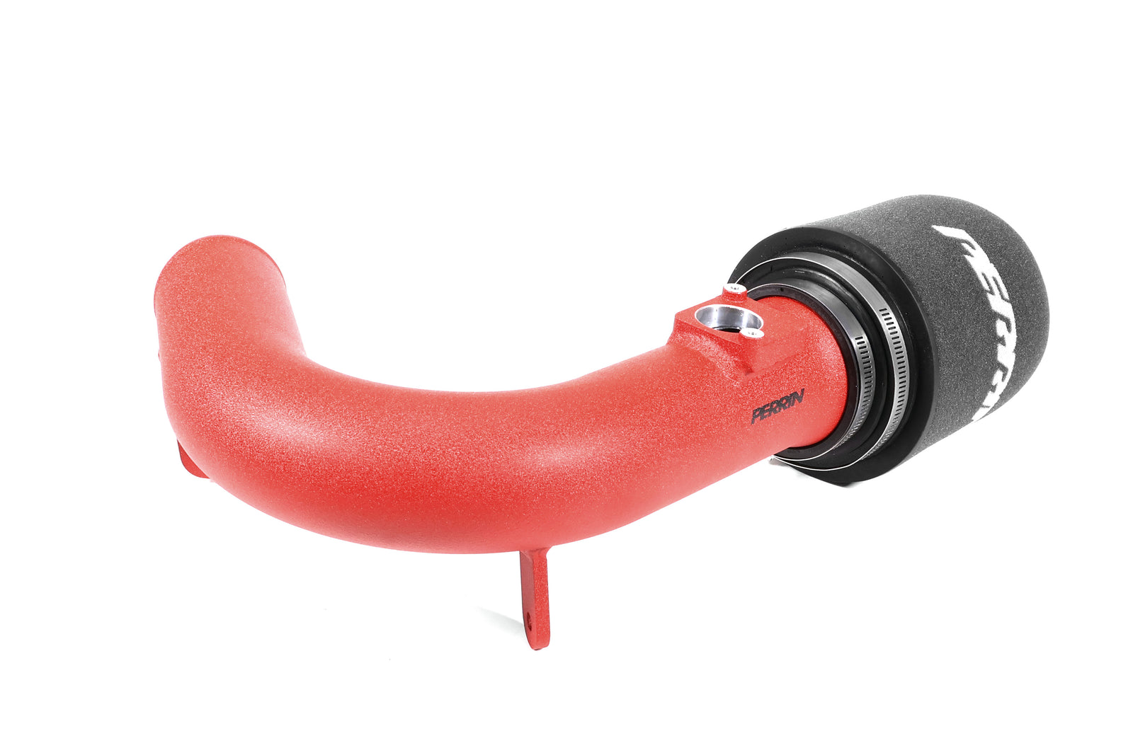 Cold air intake with heatshield for 2022-2025 WRX, featuring a red intake tube and high-performance filter.