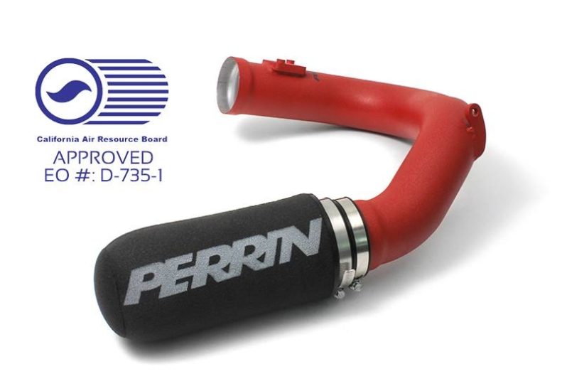 Cold air intake system for 2013-2020 BRZ/FR-S/86, featuring a red intake pipe and black filter with Perrin branding.