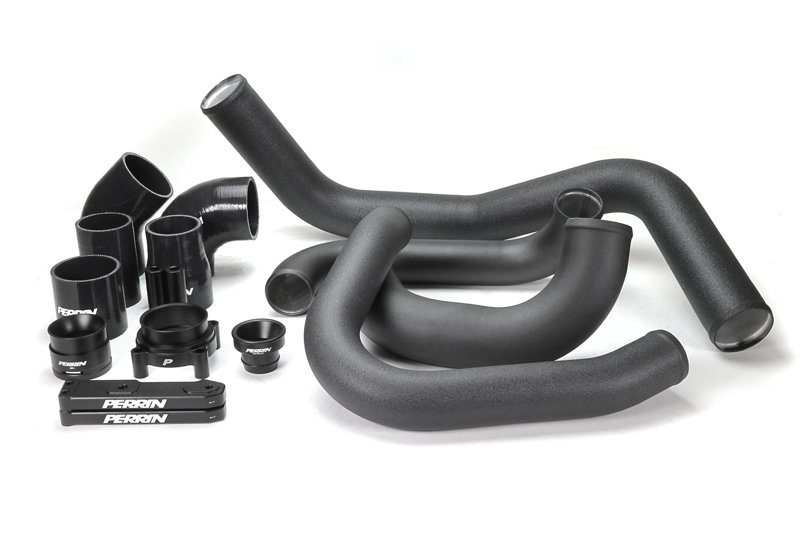 PERRIN Front Mount Intercooler Kit with black piping for 2022-2025 WRX.