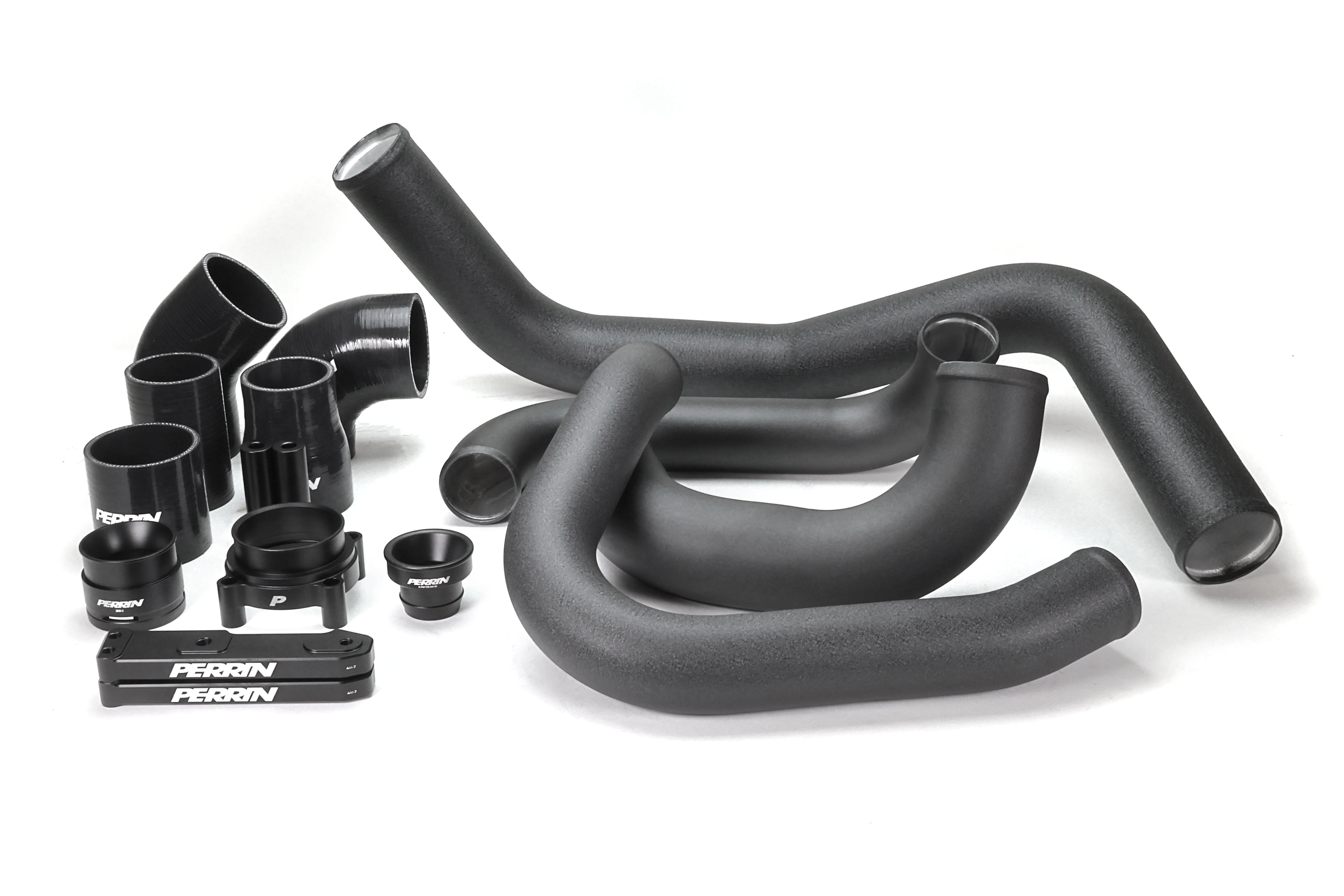 PERRIN Front Mount Intercooler Kit with black piping for 2022-2025 WRX.