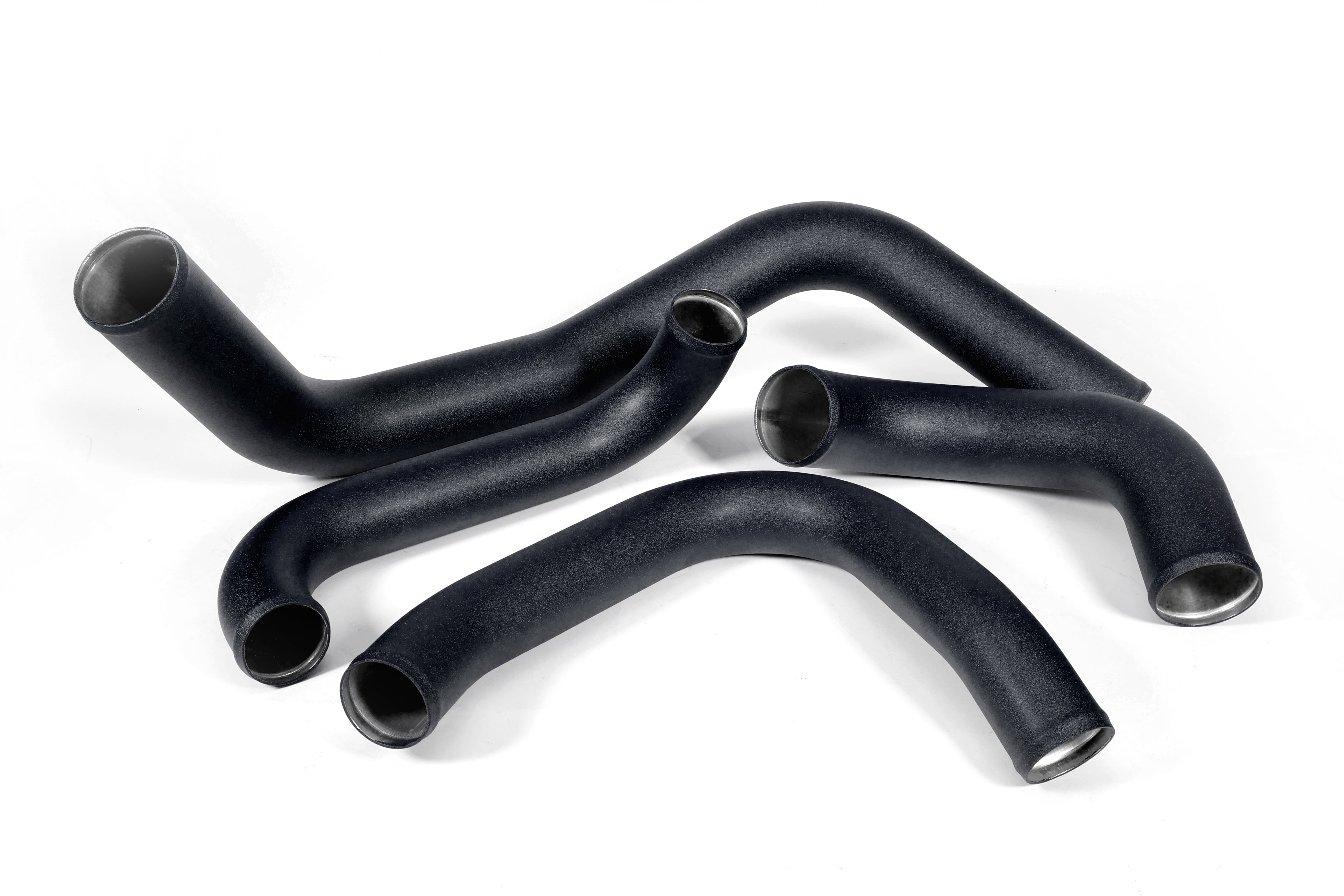 Intercooler boost tube kit for 2022-2025 WRX featuring durable, high-performance silicone hoses.