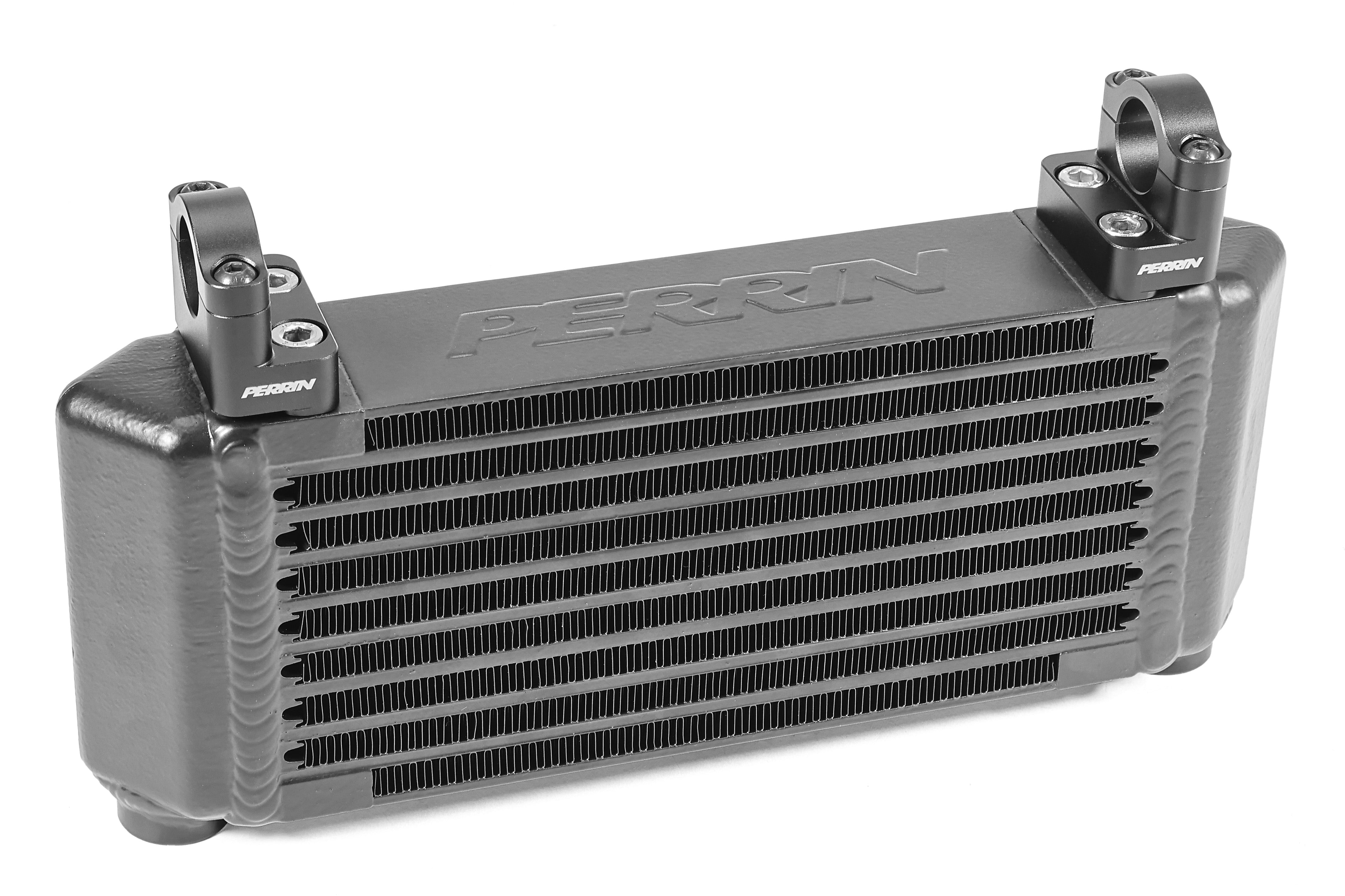 PERRIN oil cooler full kit for 2015-2025 WRX, featuring a top mount design for enhanced engine cooling performance.