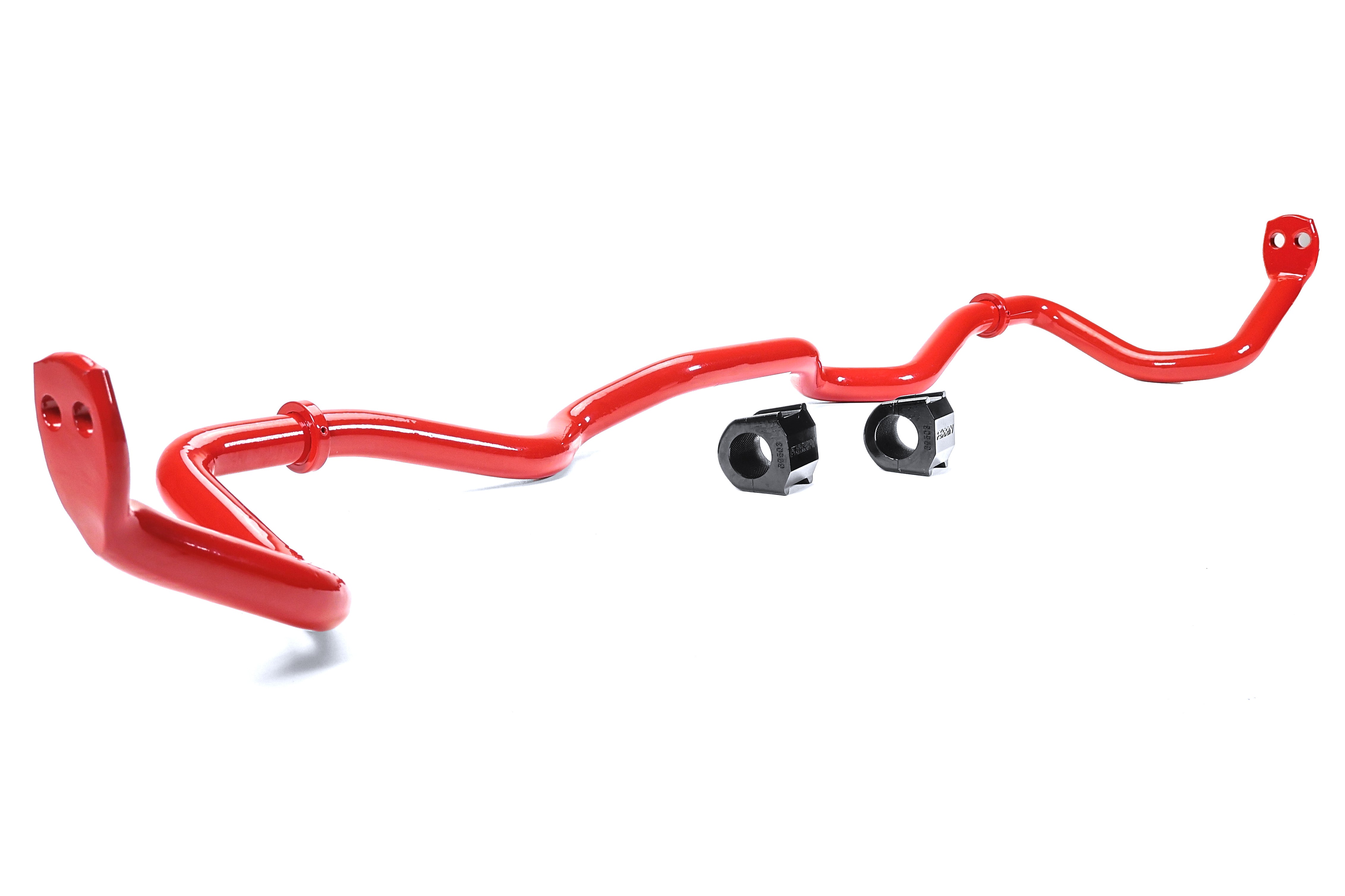 Front sway bar for 2022-2025 WRX, featuring a durable red finish and included mounting brackets for enhanced performance.