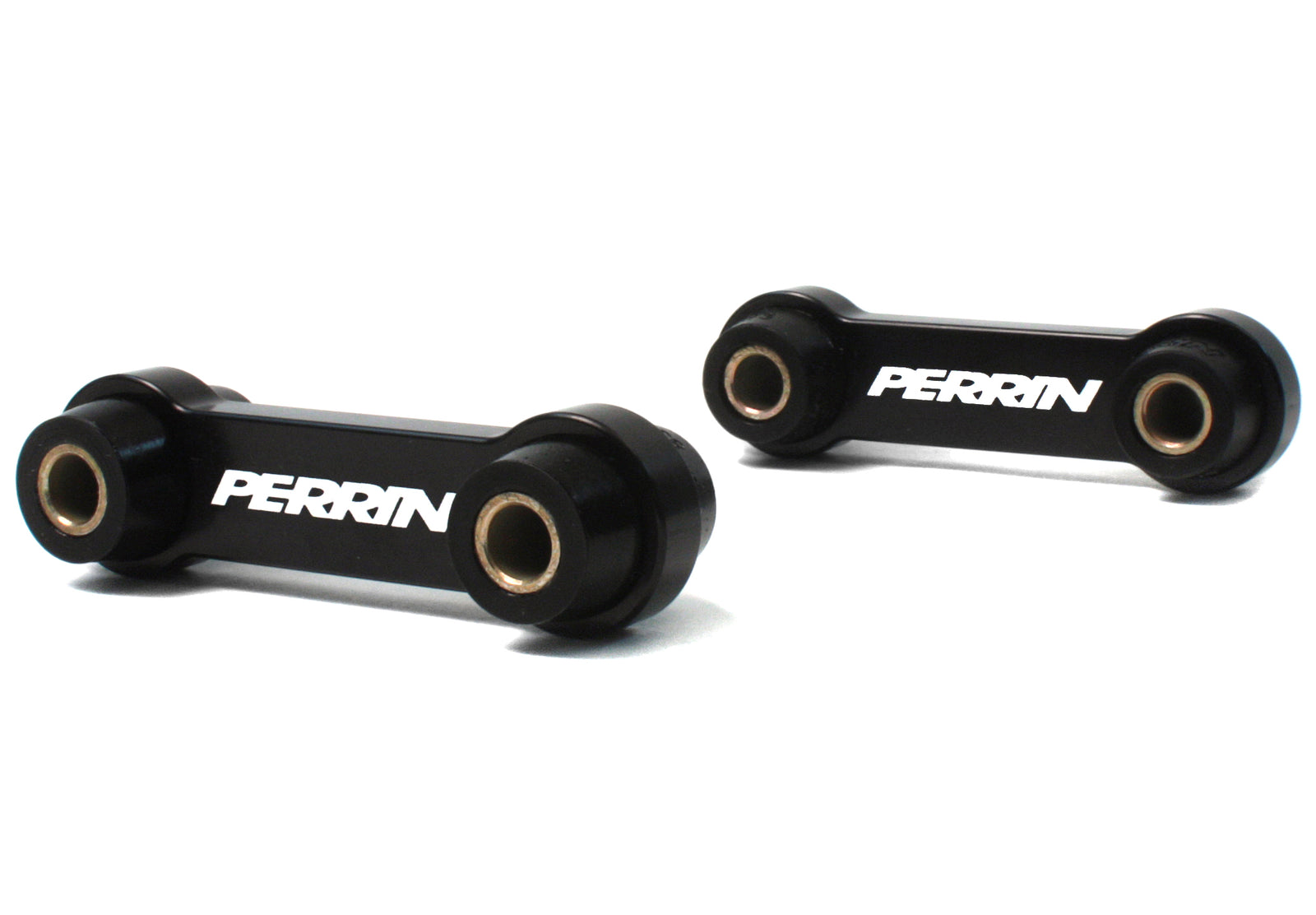 Perrin rear endlinks with urethane bushings designed for 2004-2007 STI and Forester performance upgrades.