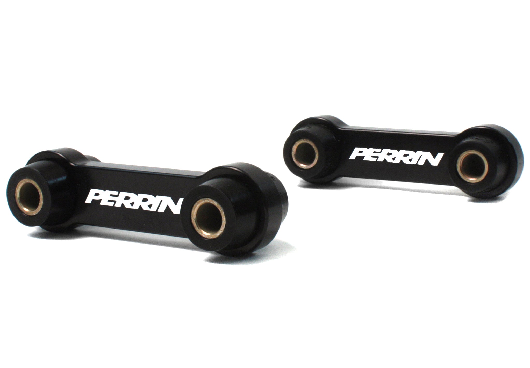 Perrin rear endlinks with urethane bushings designed for 2004-2007 STI and Forester performance upgrades.