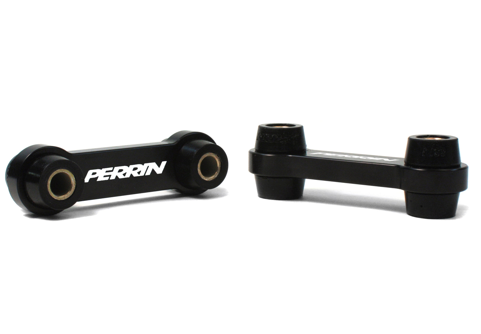Perrin rear endlinks with urethane bushings designed for 2004-2007 STI and Forester vehicles. Durable and performance-focused.