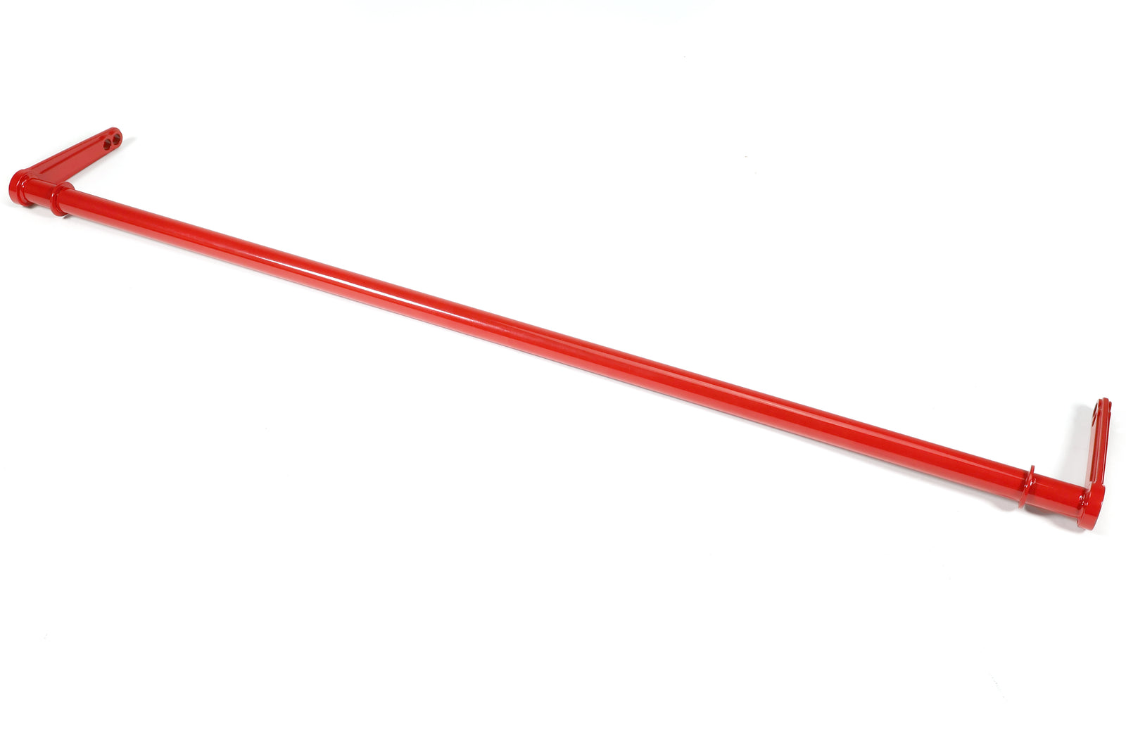 Red rear sway bar for 2022-2025 WRX, enhancing stability and handling for performance driving enthusiasts.