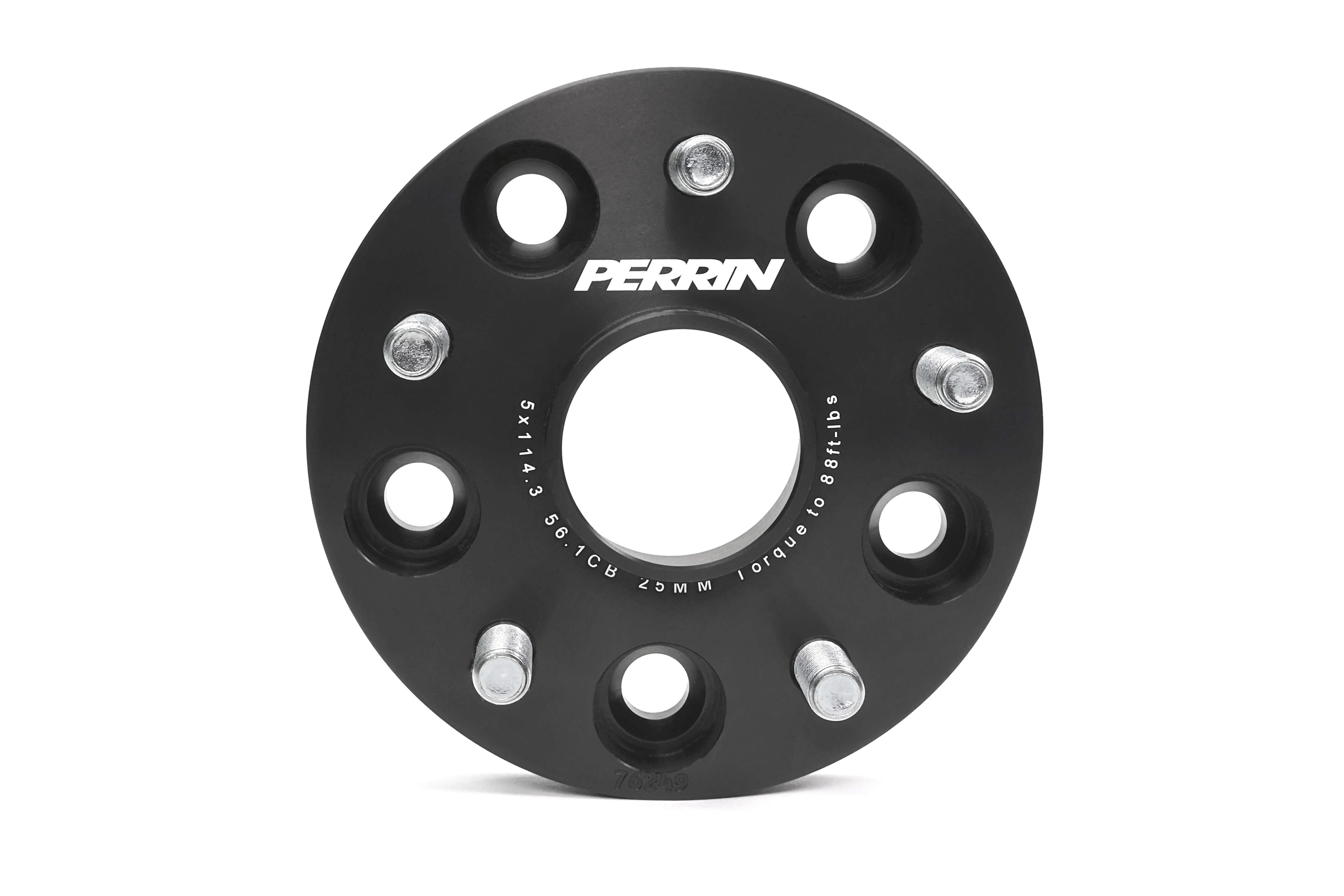 Perrin 25mm wheel spacers for Subaru WRX, STI, Forester, Outback, Legacy, Impreza, and Crosstrek models.