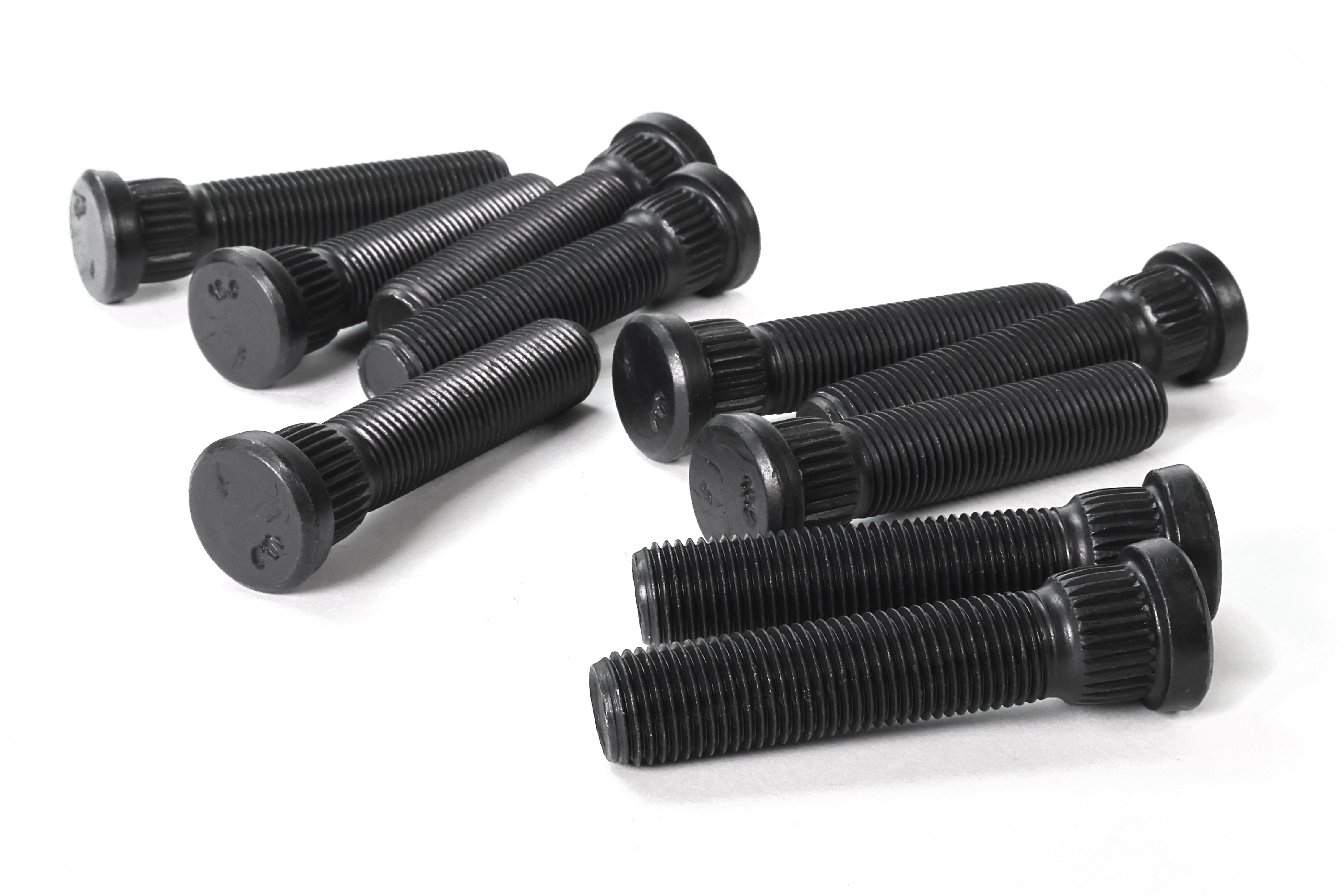 15mm wheel spacers with black bolts for Subaru WRX, STI, Forester, Outback, Legacy, Impreza, BRZ, FR-S, and 86 models.