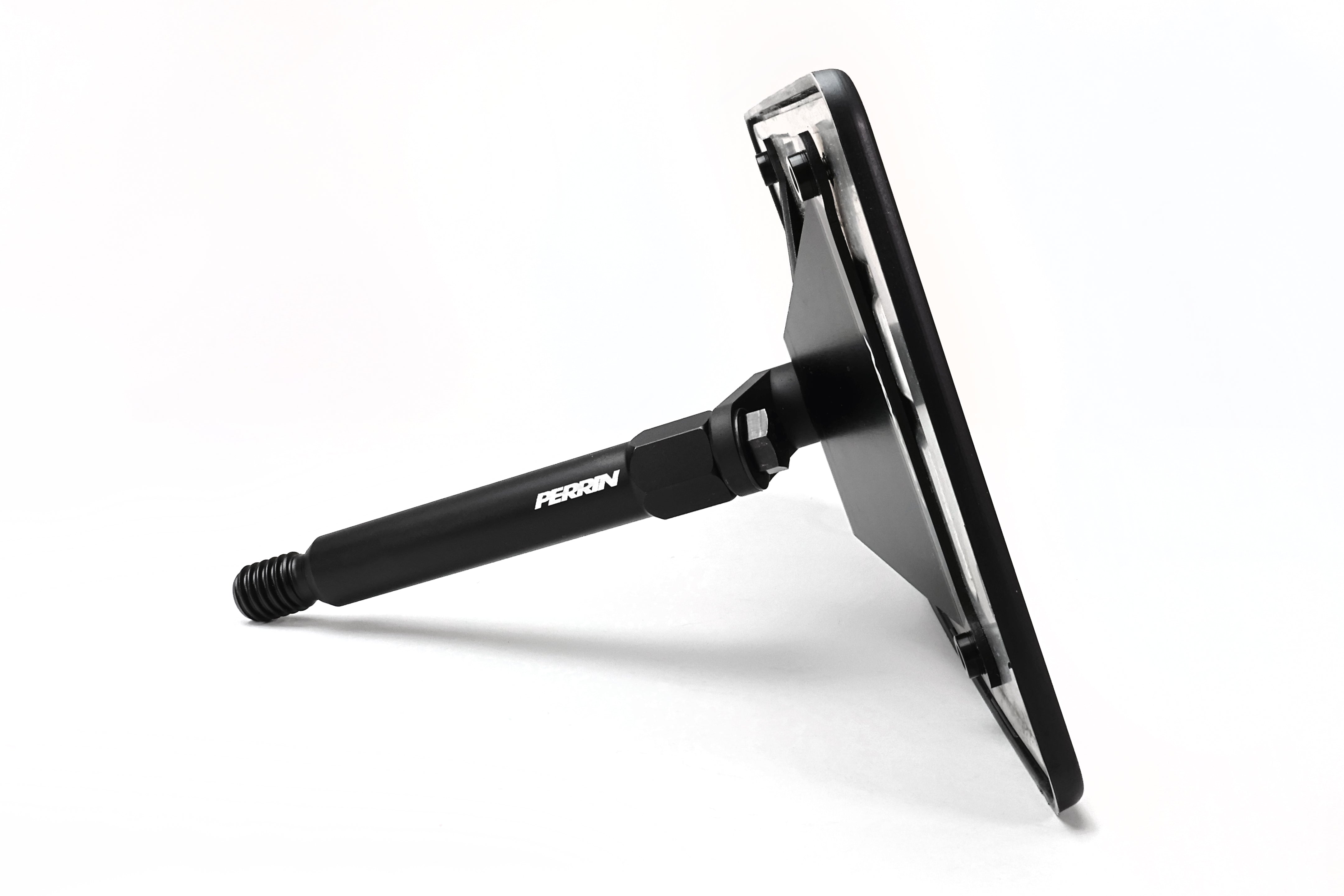 PERRIN license plate relocation bracket for 2023-2024 GR Corolla showing product detail and construction.