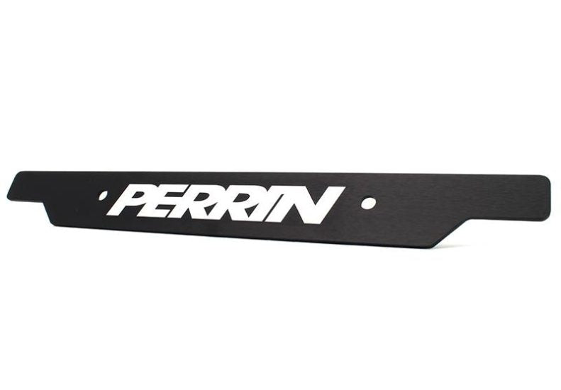 Perrin license plate delete featuring a sleek black design with a prominent white logo.
