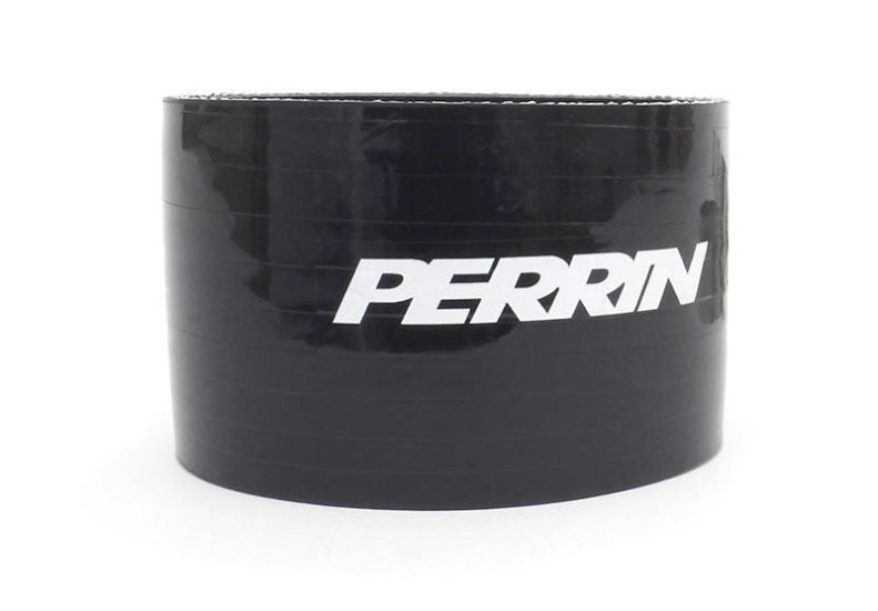 Black throttle body coupler kit featuring the Perrin logo, designed for enhanced engine performance and airflow.