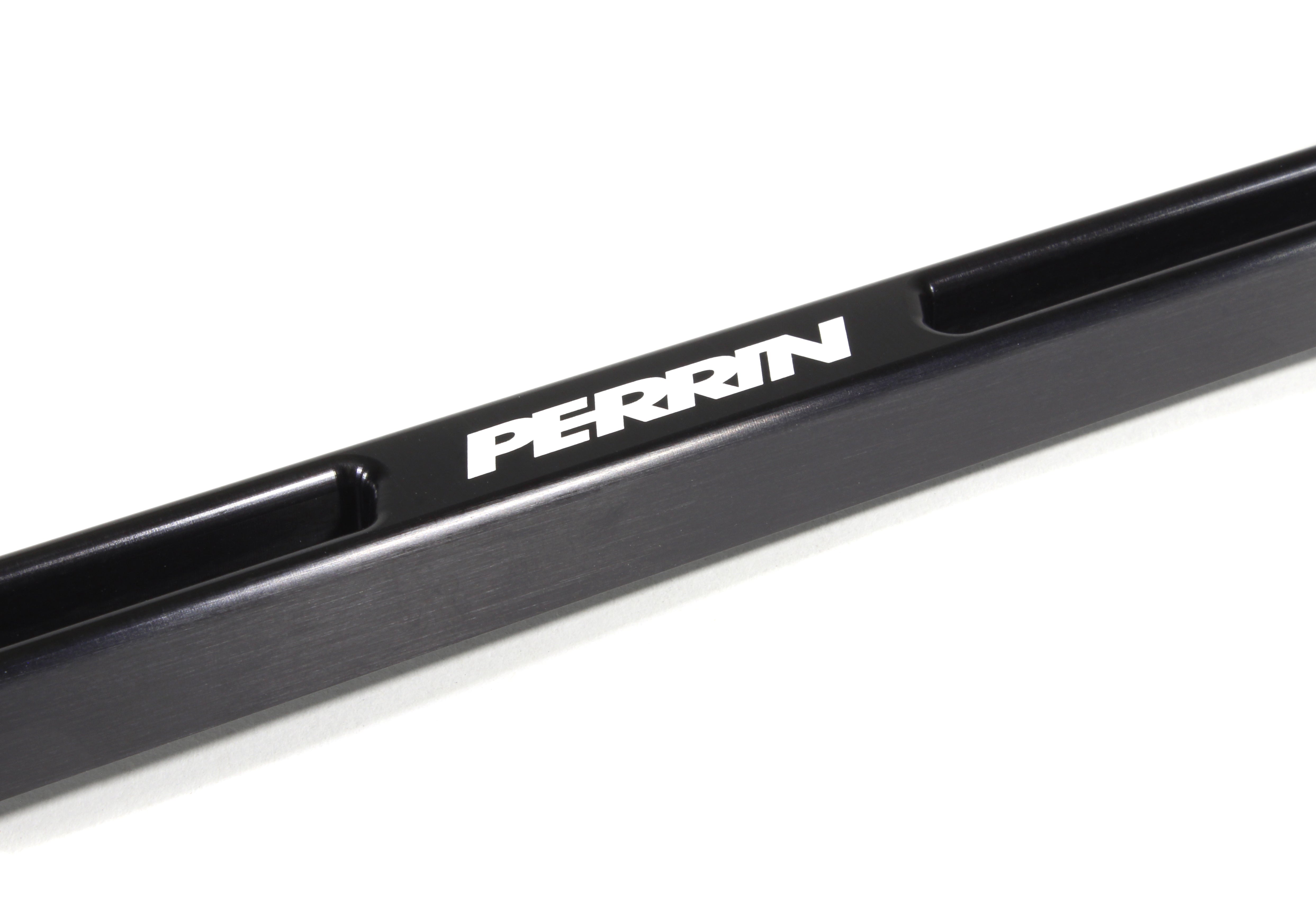 PERRIN battery tie down for secure battery mounting in performance Subaru, Honda, Nissan, and Toyota vehicles.