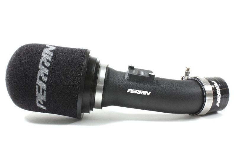 Short Ram Intake for 2002-2007 WRX/STI featuring a black rubber filter and aluminum piping for enhanced airflow.