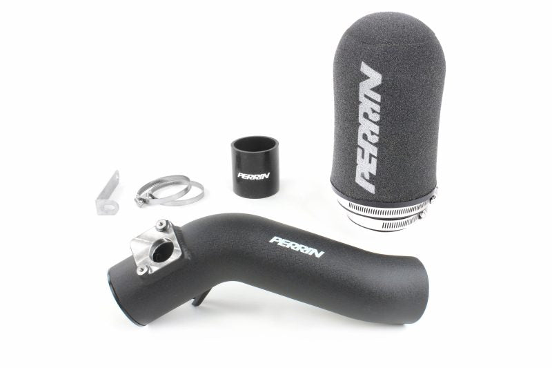 Cold air intake kit for 2018-2021 Subaru STI, featuring a black intake pipe, filter, and installation hardware.