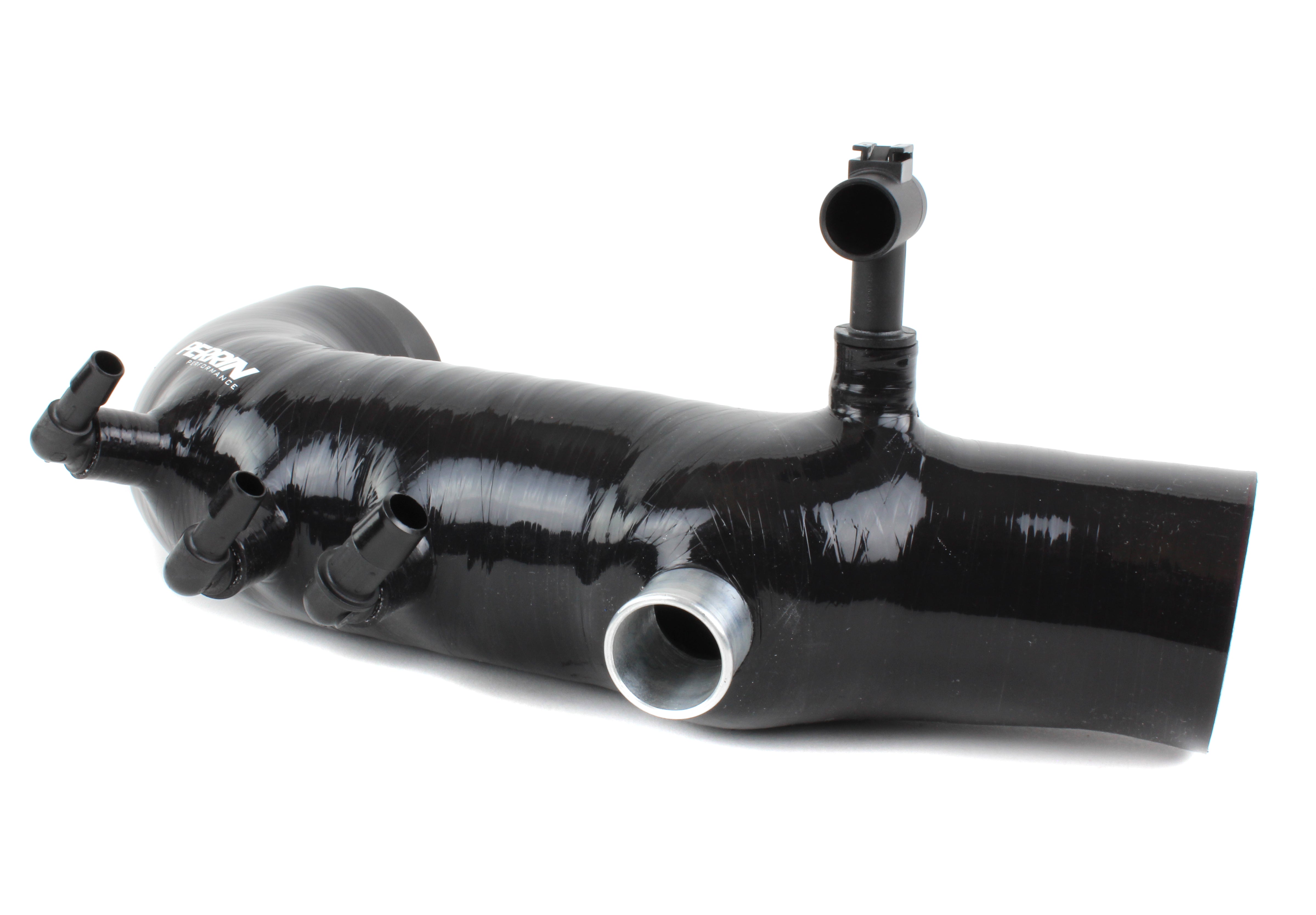 Turbo inlet hose for 2008-2014 WRX, Forester XT, Outback XT, and Legacy XT, designed for enhanced airflow and performance.