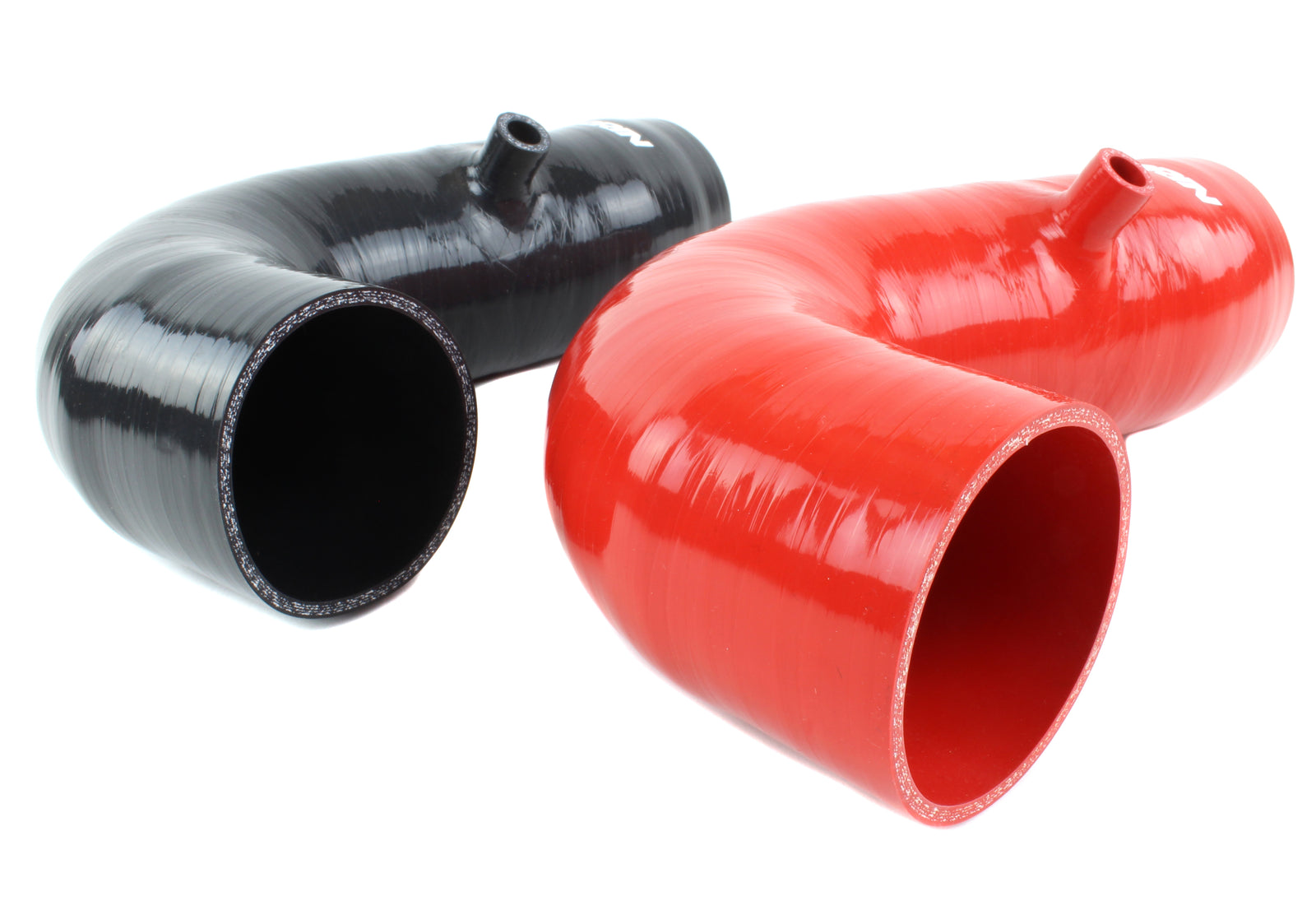 Inlet hose set for 2017-2020 BRZ and 86 manual, featuring durable black and red silicone designs for enhanced airflow.