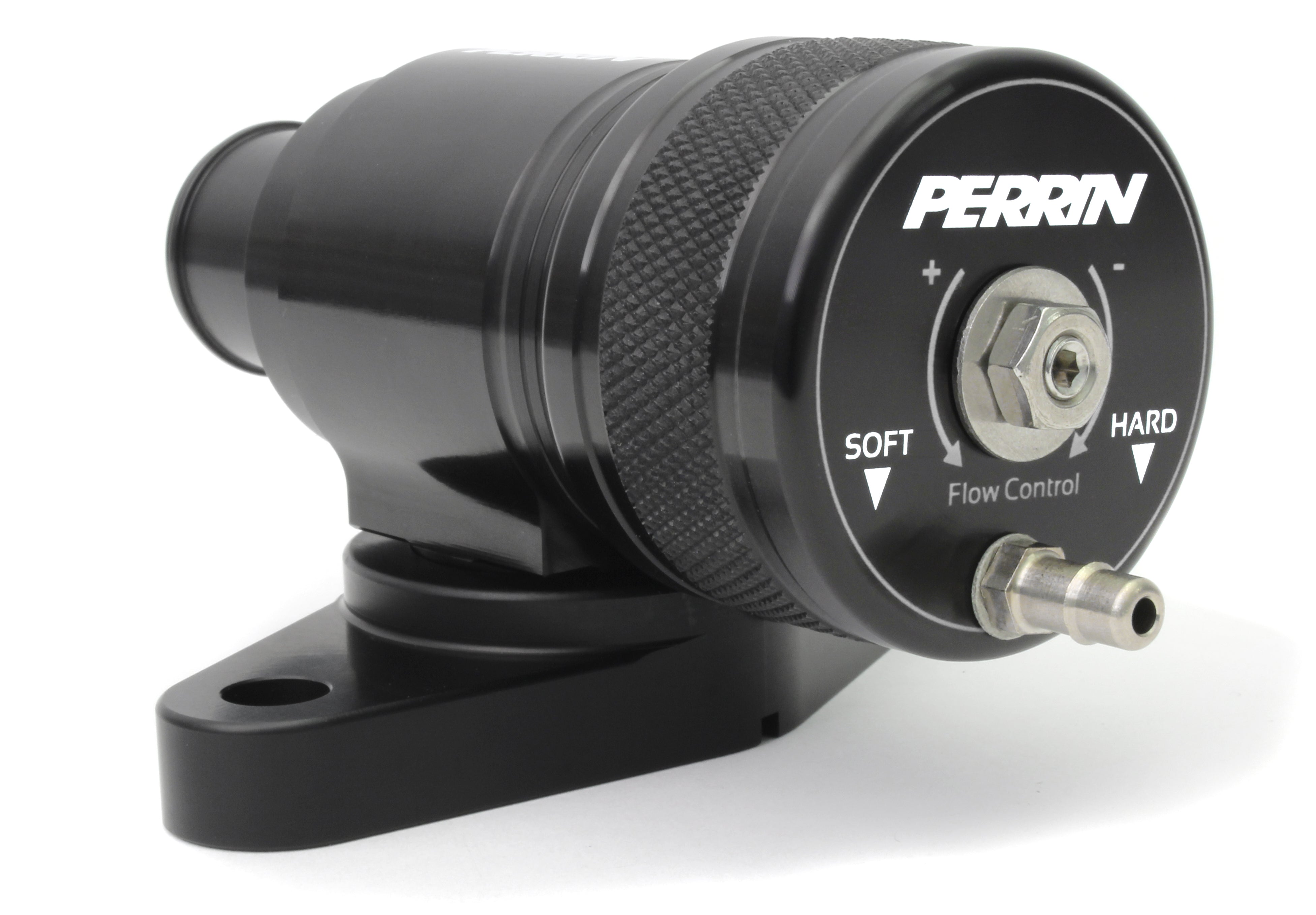 Perrin bypass valve for 2008-2014 WRX, Forester XT, Outback XT, and Legacy GT with adjustable flow control.