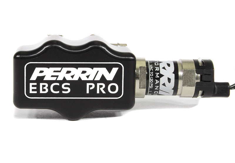 Perrin EBCS Pro Boost Control Solenoid for 2015-2021 WRX and Forester XT, designed for enhanced turbo performance.